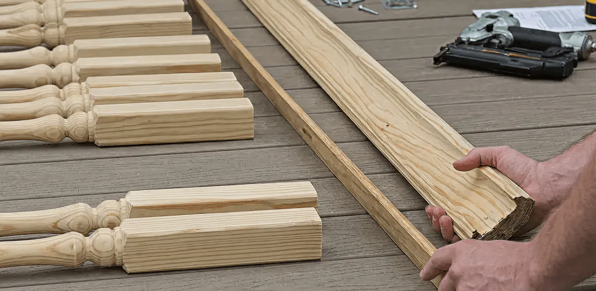 Handrail installation materials and wood components for stair rail work in Philadelphia, PA